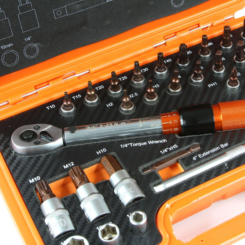 MAR-POL B53574 Momentový kľúč 1/4“ 5-25 Nm BJC