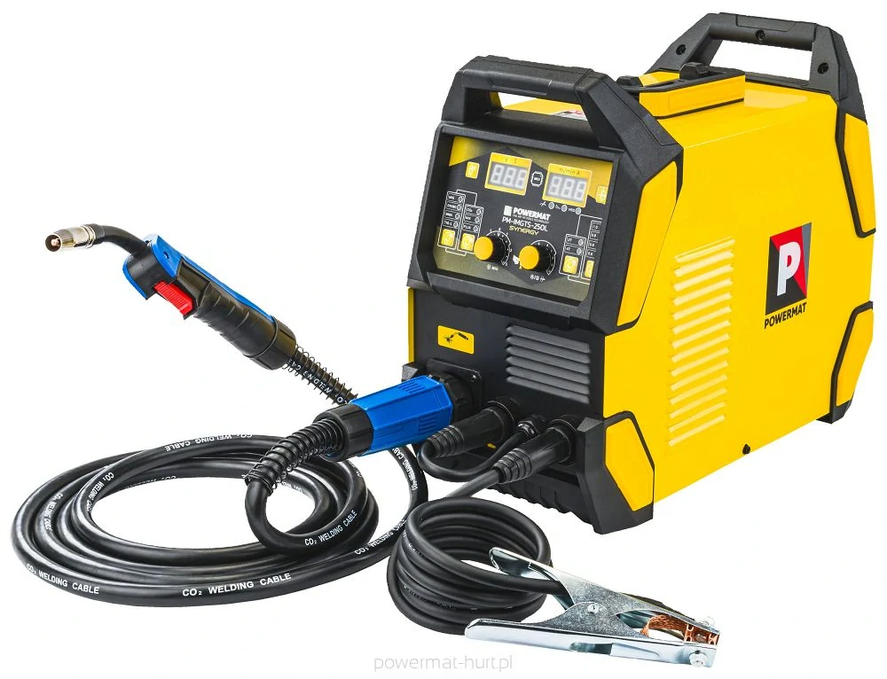 POWERMAT PM-IMGTS-250L INVERTOROVÁ ZVÁRAČKA INVERTOR MIG MAG MMA TIG 250A Synergy