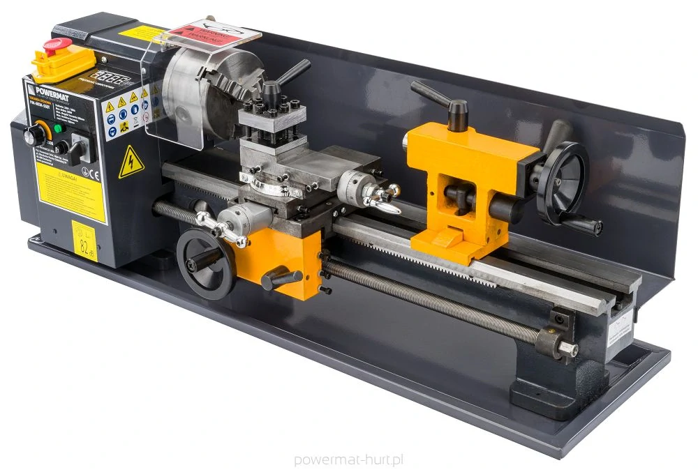 POWERMAT PM-MTM-550T Elektrický stolný sústruh 550W príslušenstvo