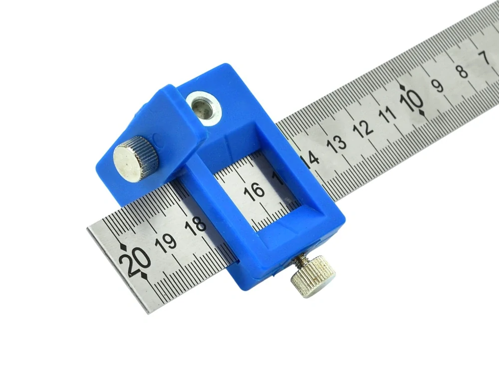 GEKO G64998 Univerzálna šablóna merítko pravítko na meranie otvorov 410x300mm