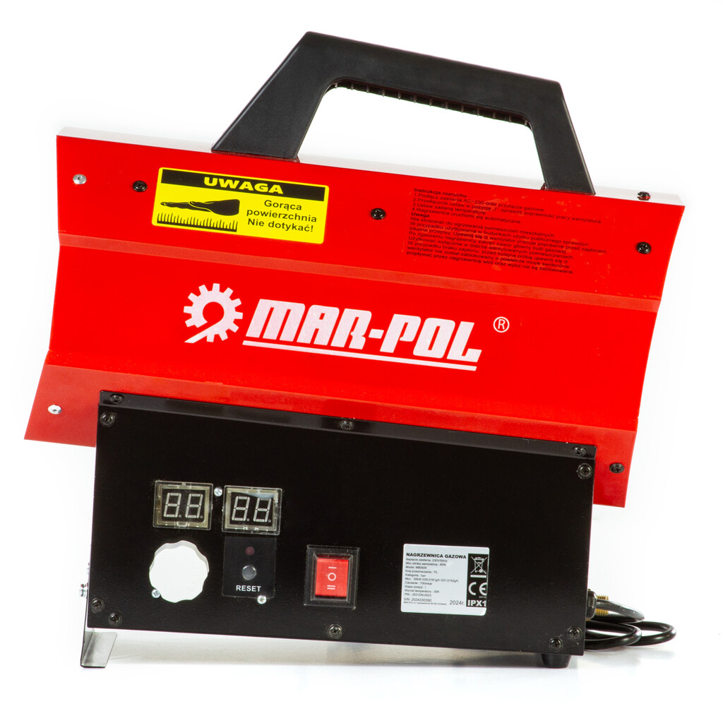 Mar-pol M80929 Dielenský plynový ohrievač vzduchu 30kW LCD