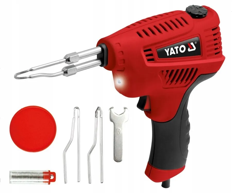 YATO YT-82451 200W Elektrická spájkovačka LED spájka spájkovacia pištoľ sada