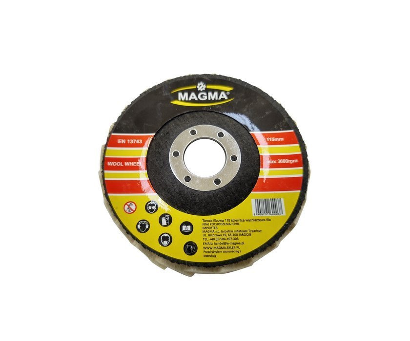Magma FI 115 Leštiaci kotúč filcový Plstený 115mm LEŠTIČKA