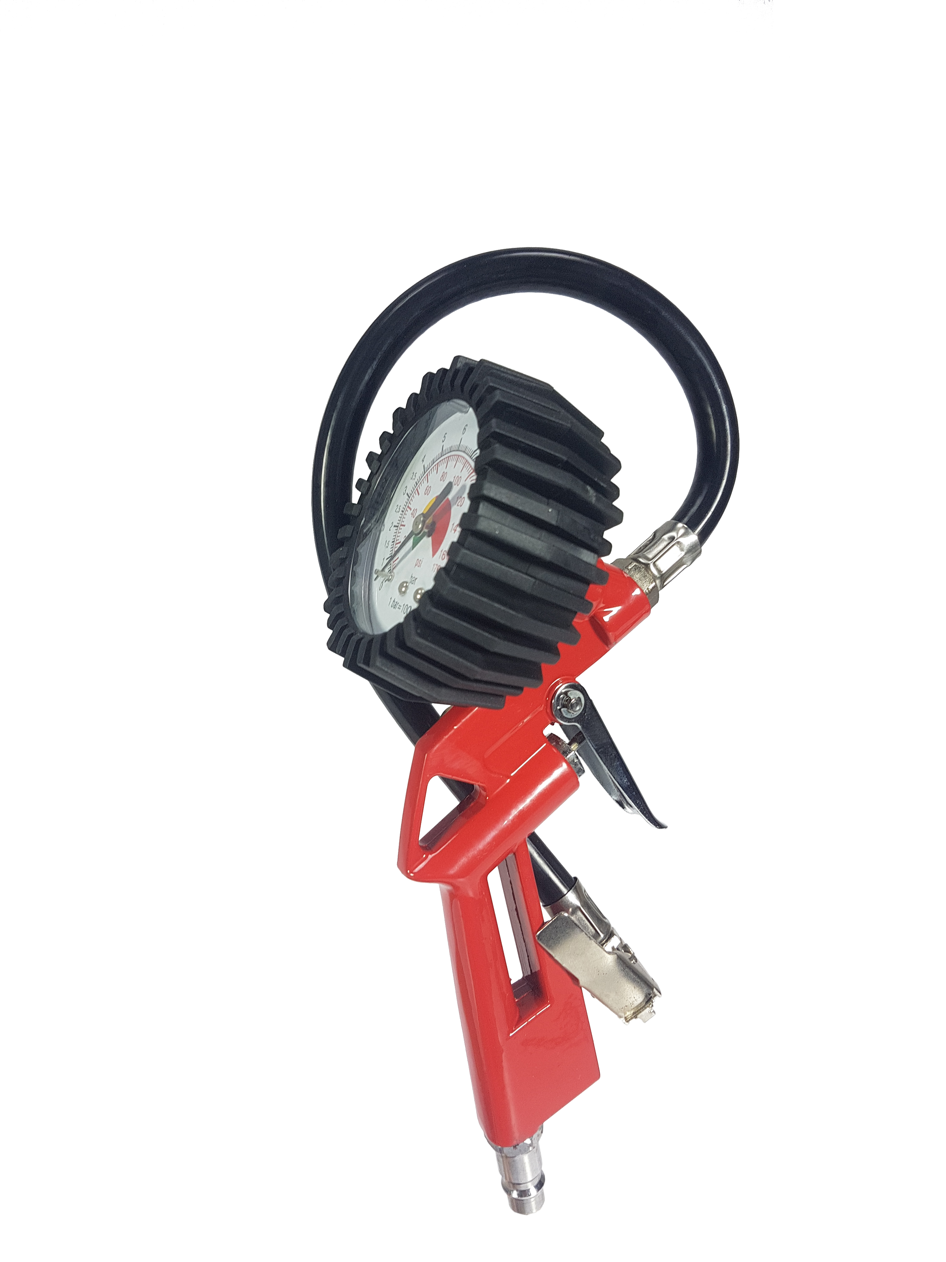 MAR-POL M80697 Pištoľ na hustenie pneumatík s manometrom 12 bar hadice-360mm