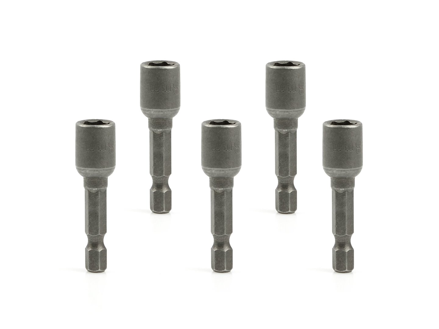 GEKO G15006 Sada kľúčov 5ks Magnetická sada nástrčiek pre skrutkovač 8mmx48mm 1/4“