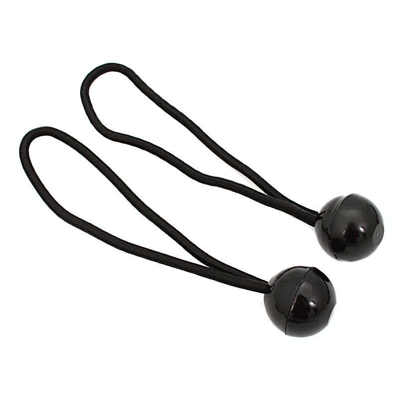 IRMA GX715 Gumový napínák s kuličkou Ball bungess černý 15cm 5sad