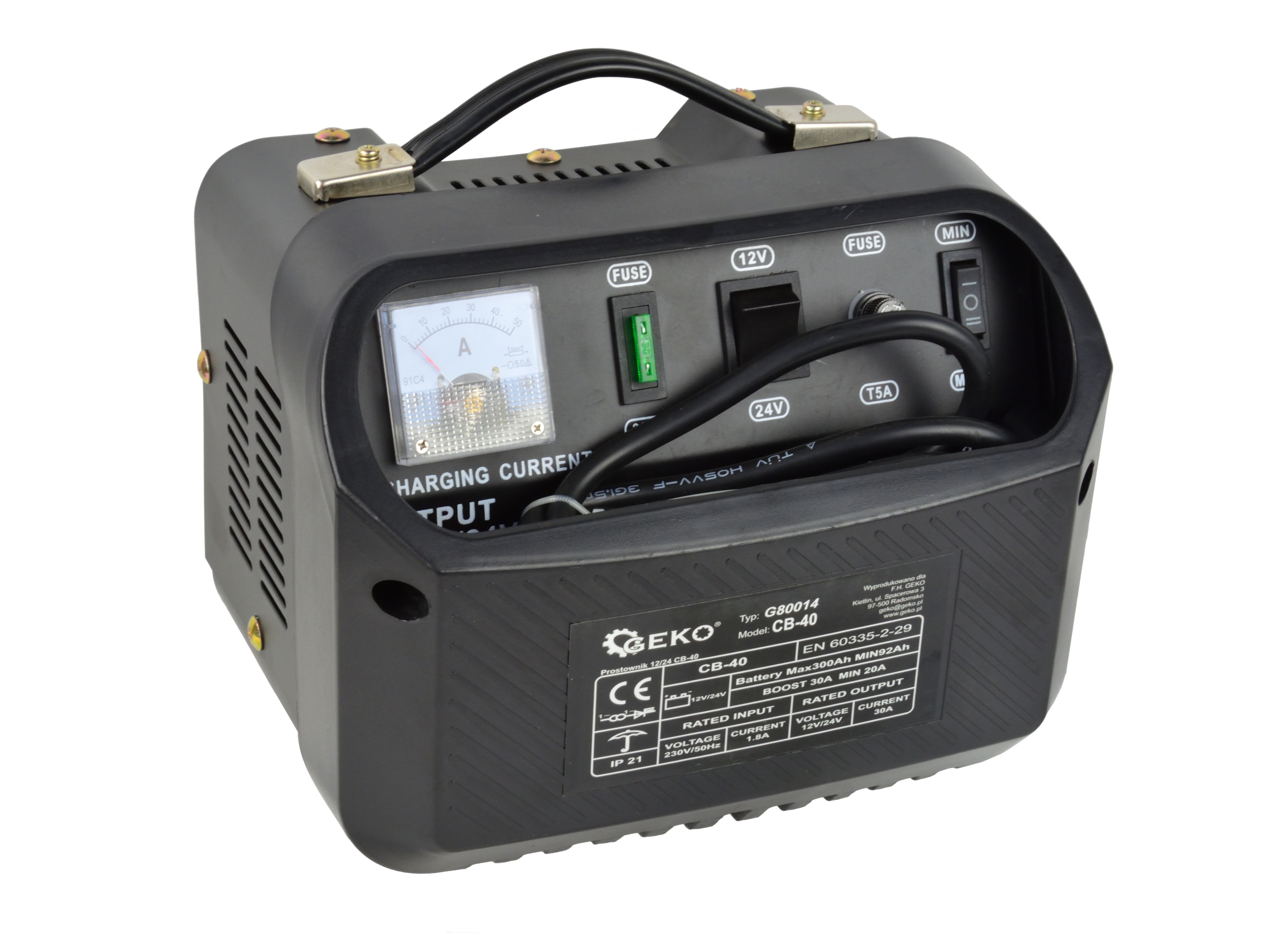 GEKO G80014 NABÍJAČKA AUTOBATÉRIÍ 12V 24V 30A 300Ah