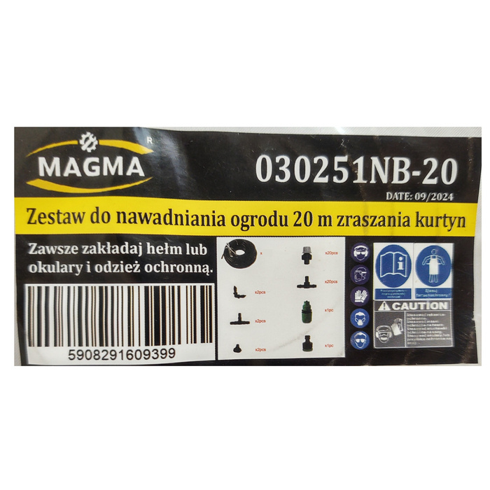 MAGMA 030251NB-20 Zavlažovacia hadica clona sada pre záhradu 20 m