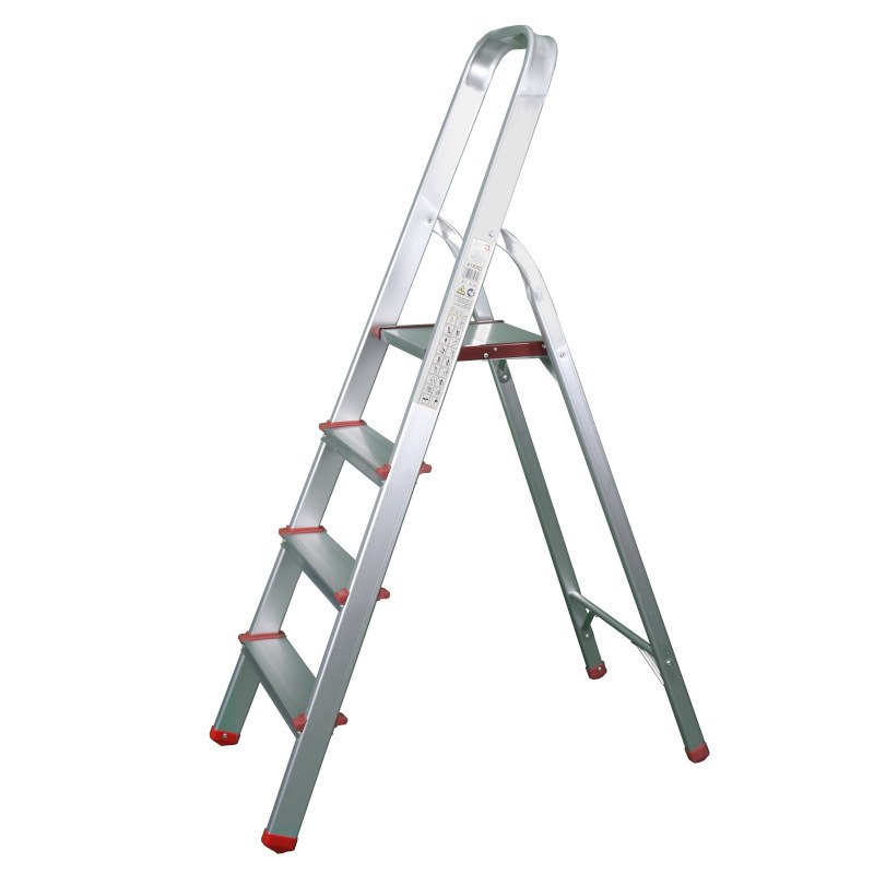 IRMA DRR14 Skladací štvorstupňový rebrík schodíky prenosný 2,79m 150kg