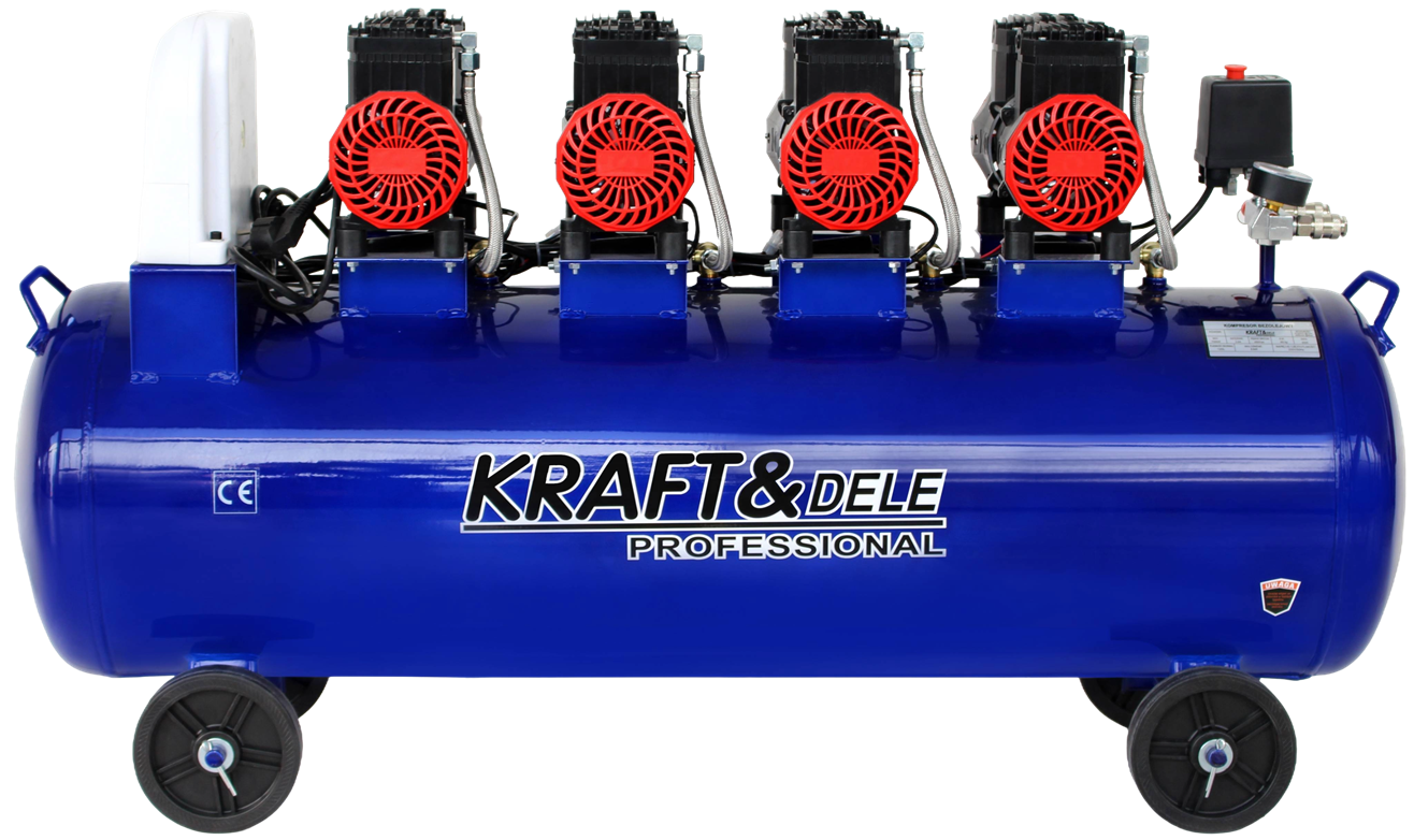 Kraft&Dele KD4095 Bezolejový kompresor 120L 7KW 455L/min