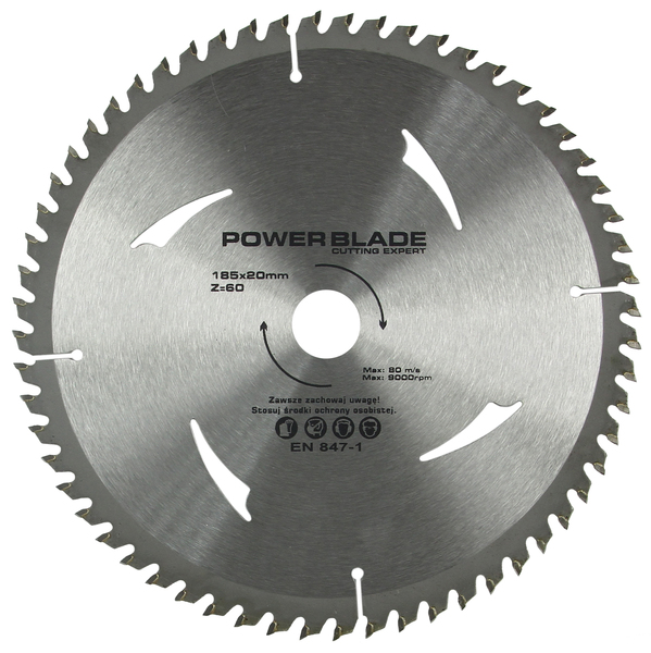 Mar-pol M09059 VIDIOVÝ KOTÚČ na drevo 185mm 60T