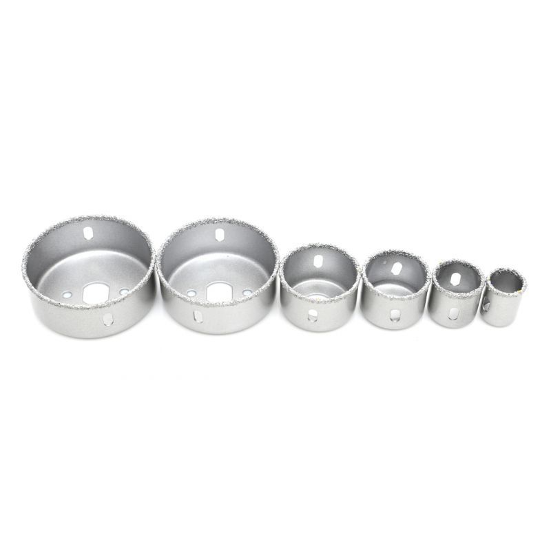 Kraft&Dele KD10285 Korunkový vrták vrtáky vykružováky na dlažbu sada 9ks 22-73mm
