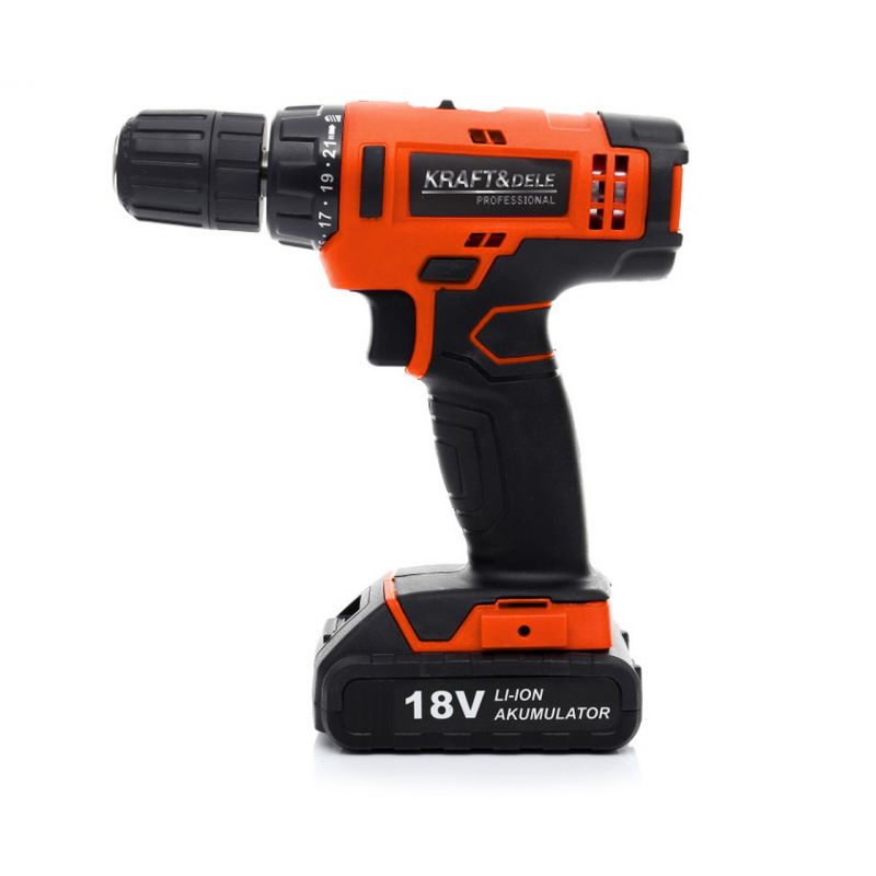 KRAFT&DELE KD1572 Aku skrutkovač vŕtačka vŕtací akumulátorový Li-ion 18V