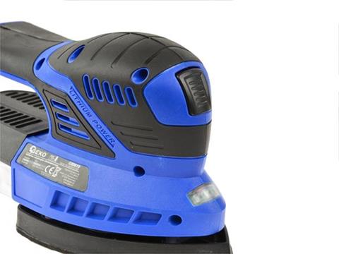 GEKO G80619 Aku oscilačná brúska 140x140x100mm akumulátorová 18V Li-ion