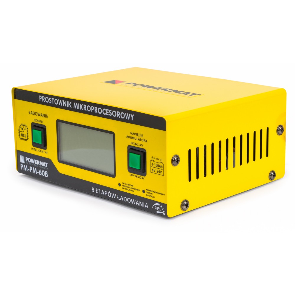 POWERMAT PM-PM-60B Mikroprocesorová nabíjačka autobatérií 6V-24V