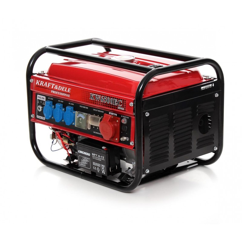 KRAFT&DELE KD112 2500W ELEKTROCENTRÁLA GENERÁTOR PRÚDU 4,8 kW / 6,5 HP 12V / 230V / 380V