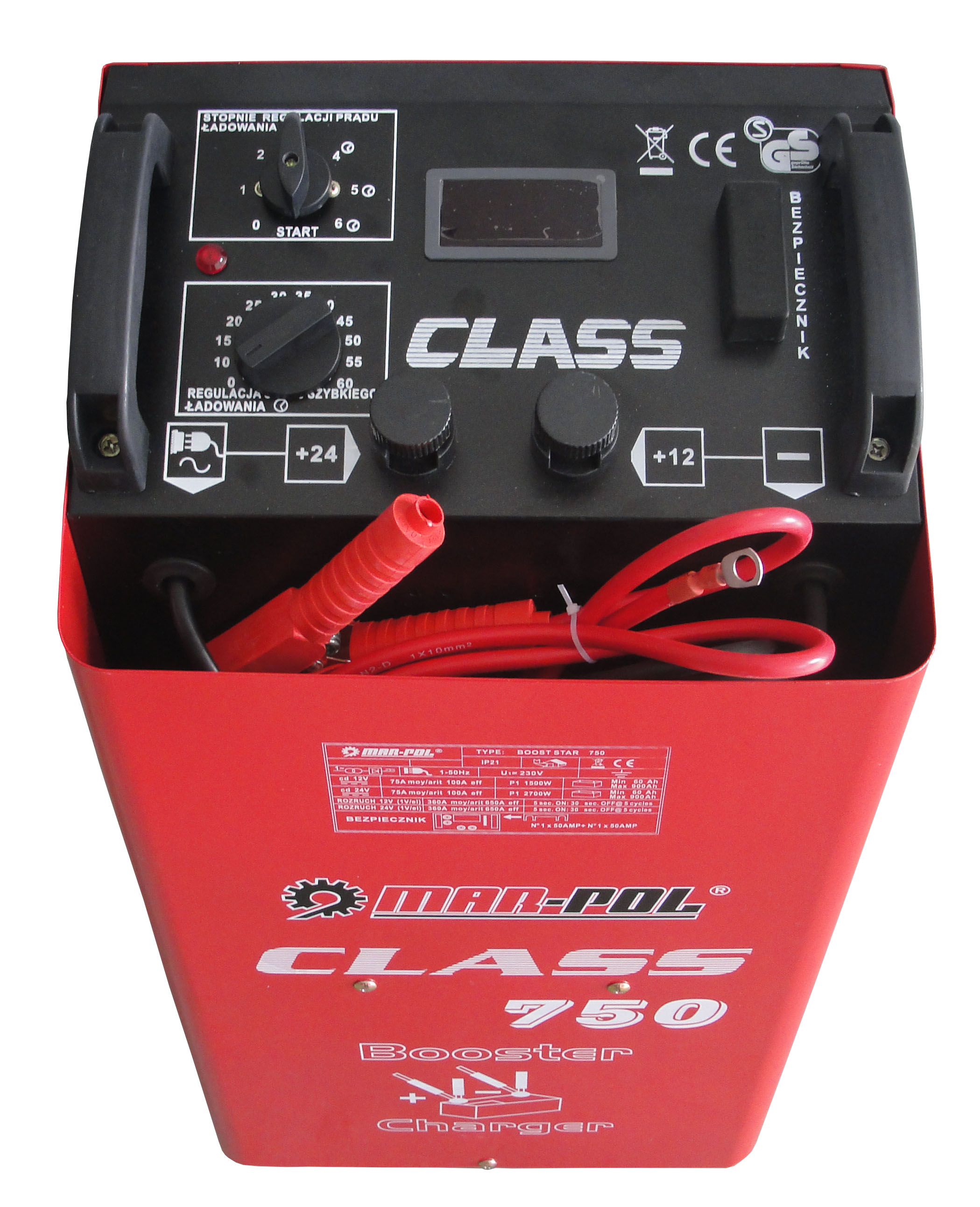 MAR-POL M82514 Autonabíjačka, štartovací vozík CLASS 750 LCD 80-900Ah