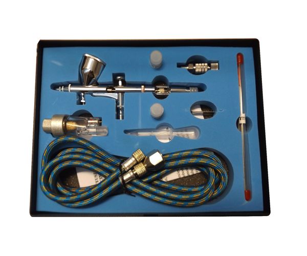 MAGMA TG-180K Airbrush striekacia pištoľ sada na maľovanie nanášanie farby 0,2 0,3 0,5mm + hadica