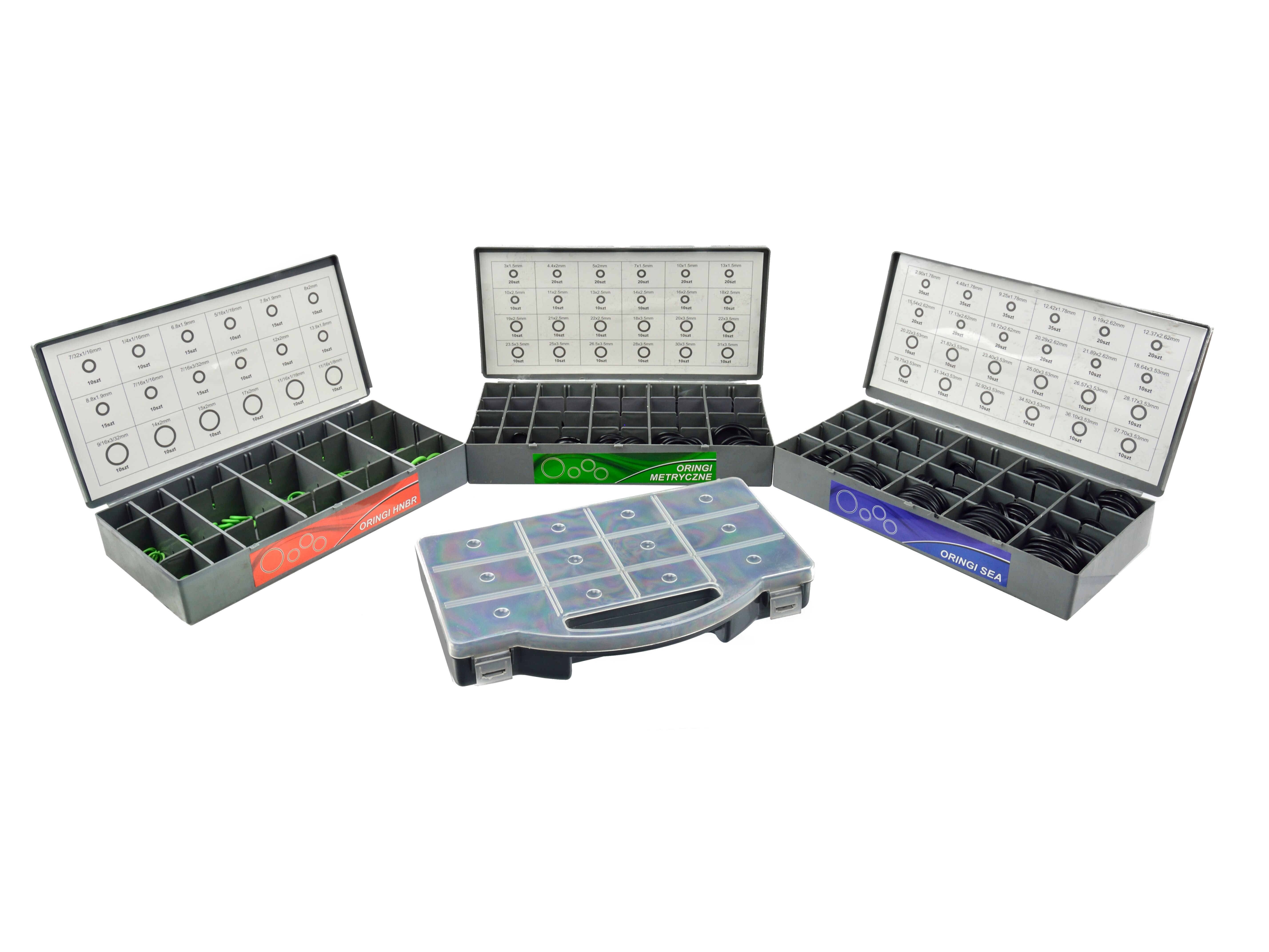 GEKO G02801 O-krúžky HNBR, SAE, Metrické 900ks tesniace gumičky SADA