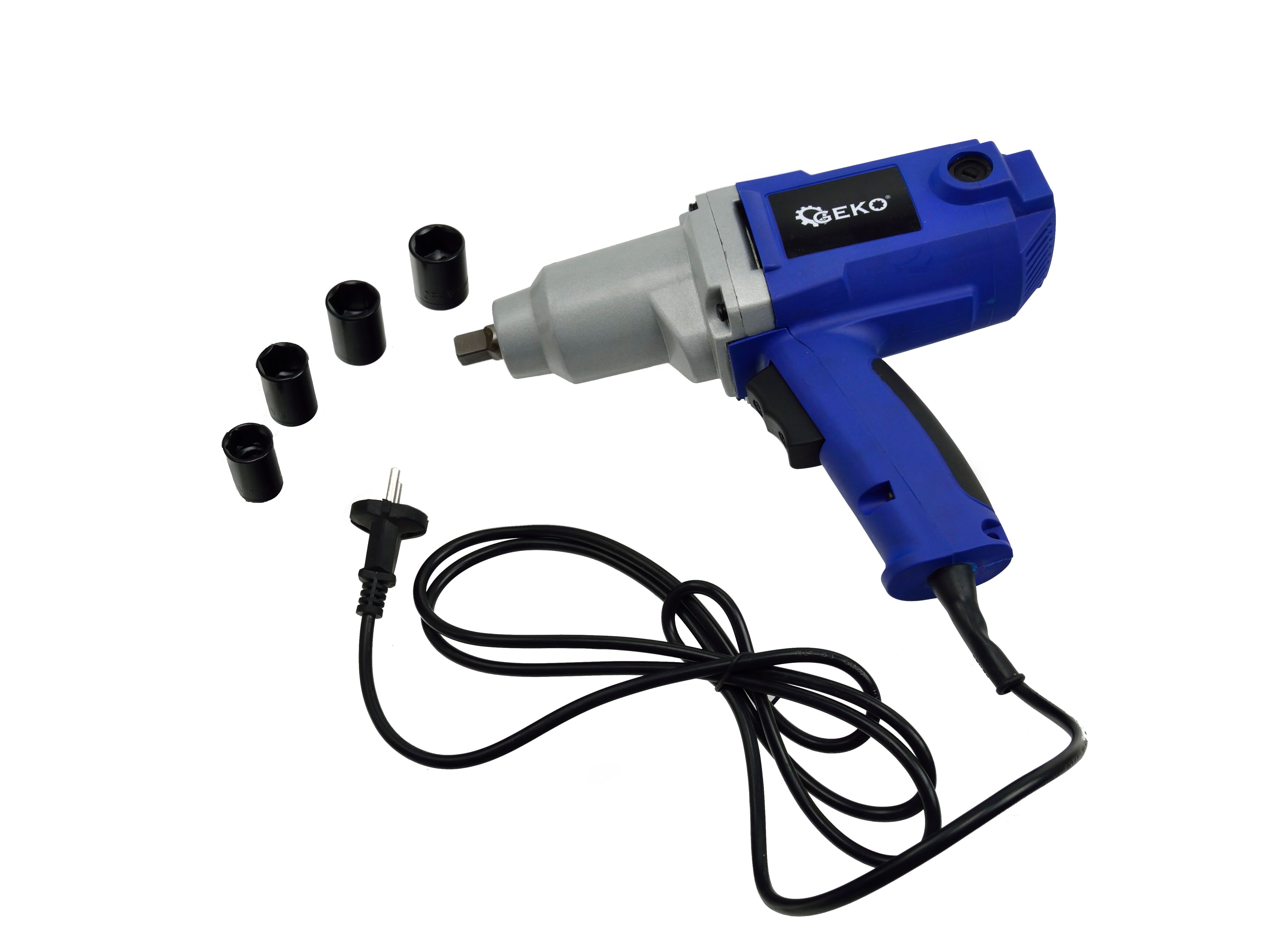 Geko G81051 Elektrický rázový uťahovák 800W kľúč na kolesá 1/2 "+ hlavice