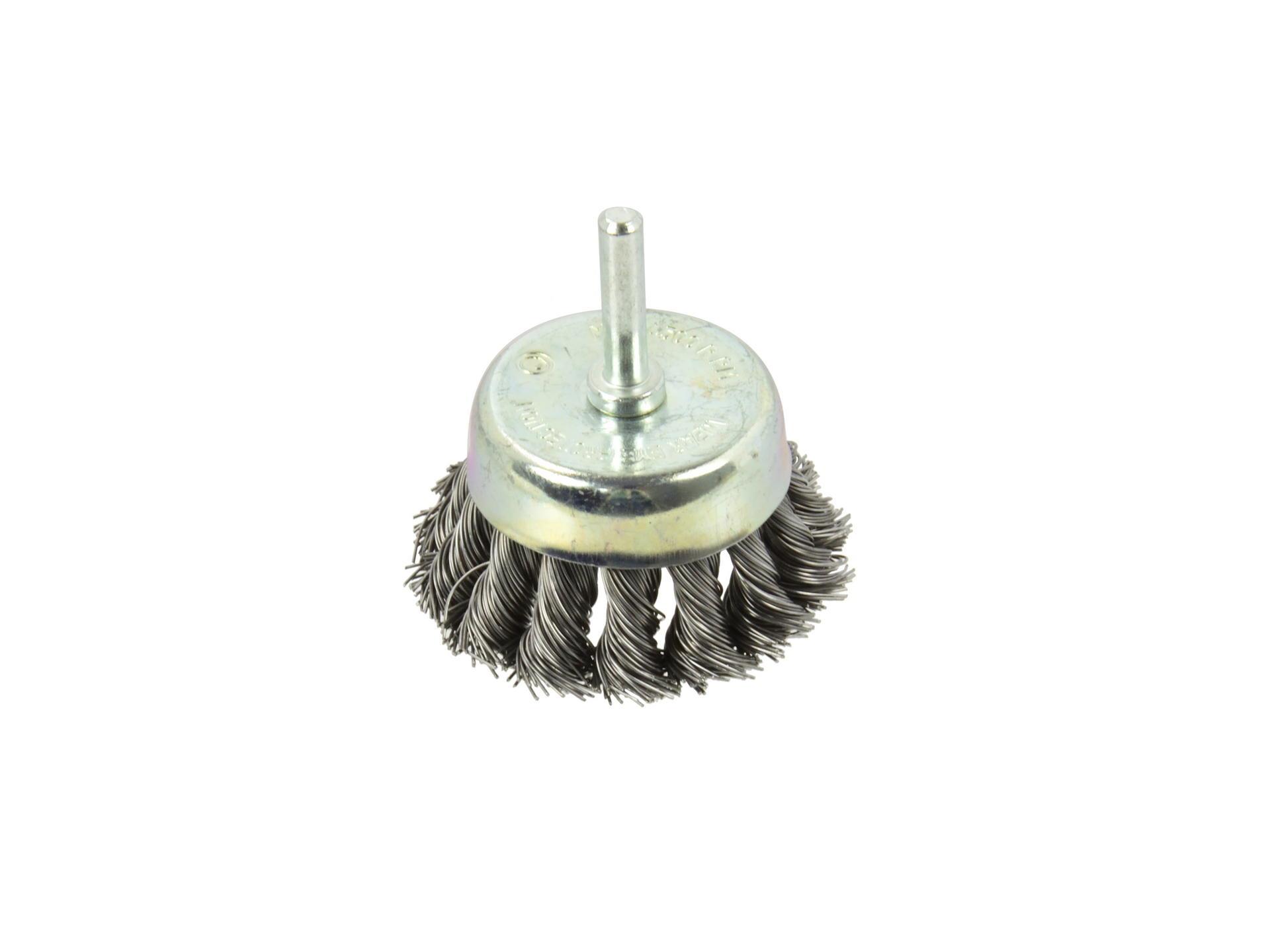 GEKO G00624 10ks Drôtená kefa na vŕtačku, draťák 65mm stopka 6mm