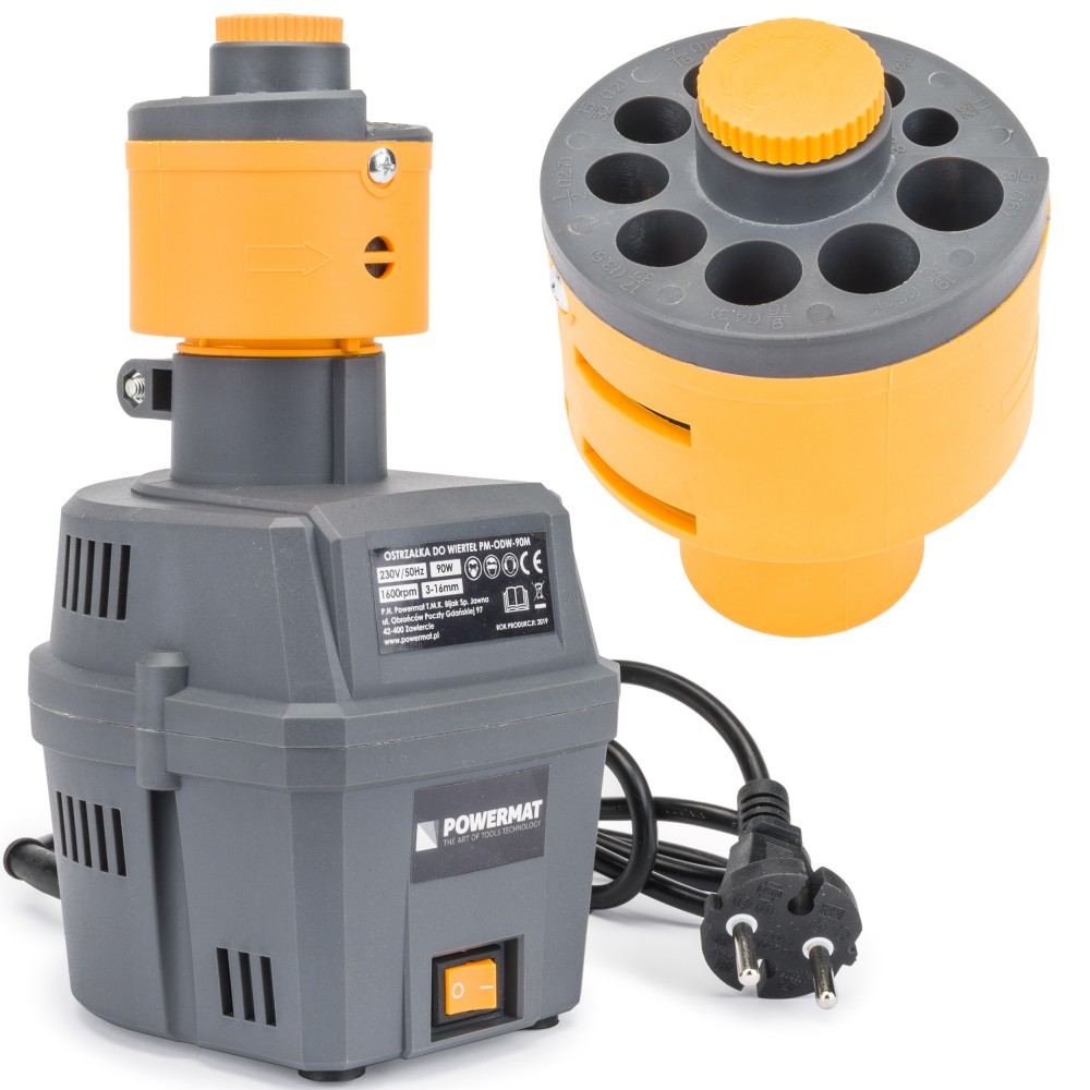 POWERMAT PM-ODW-90M Elektrická ostrička vrtákov 3-16mm 90W