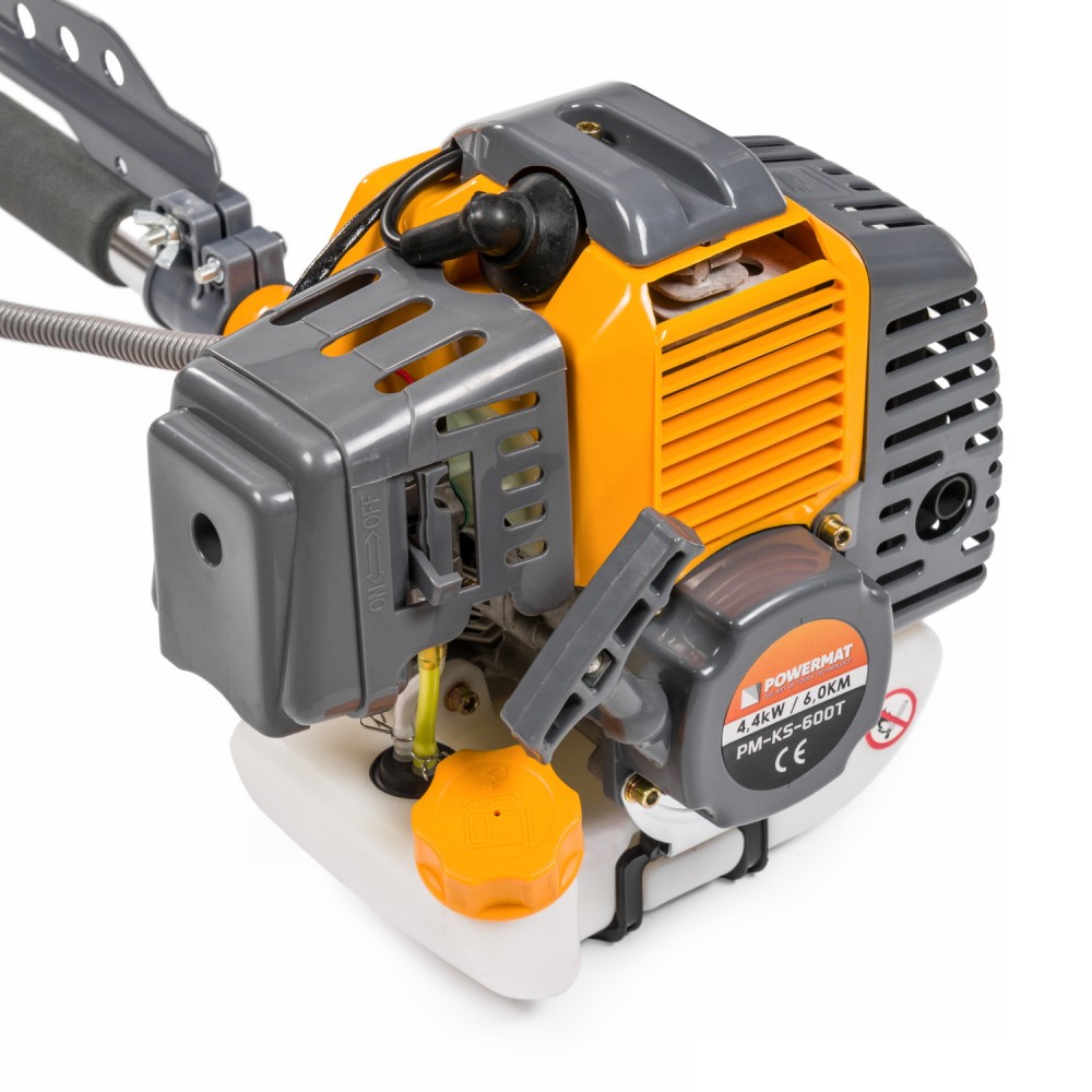 POWERMAT PM-KS-600T Benzínový motorový krovinorez vyžínač 6HP / 4,4 kW + príslušenstvo