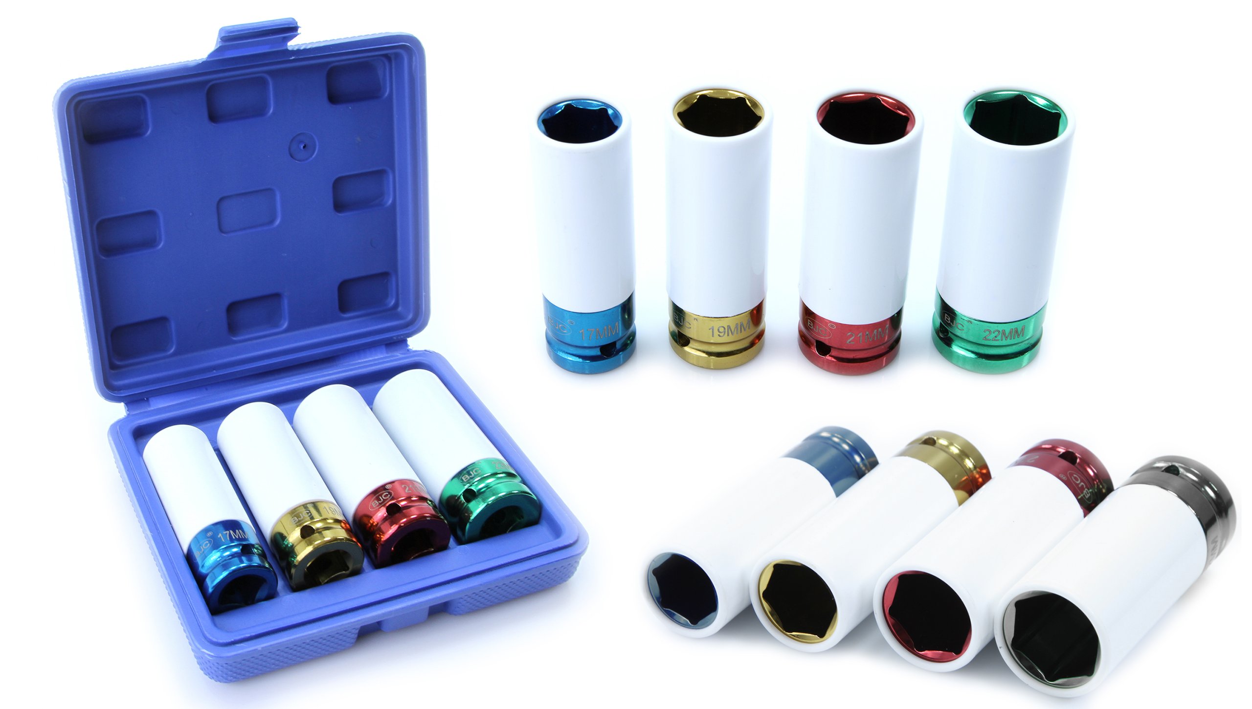Marpol M58271 Nástrčné hlavice kľúče Sada BJC 1/2 "(17,19,21,22mm)