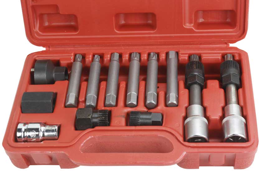 MarPol M57620 Sada kľúčov pre alternátor, kľúče bity 13ks