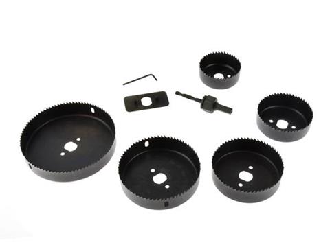 Geko G30003 Vykružováky korunkové vrtáky do dreva sadrokartónu SADA 8ks 64-127mm