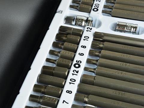 GEKO G10030 Sada kľúčov bitov 40ks Torx kľúče, bity kľúče torxové