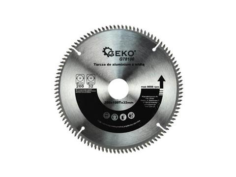 GEKO G78100 Vidiový kotúč na pílenie hliníka medi mosadz 200mm 100T redukcia