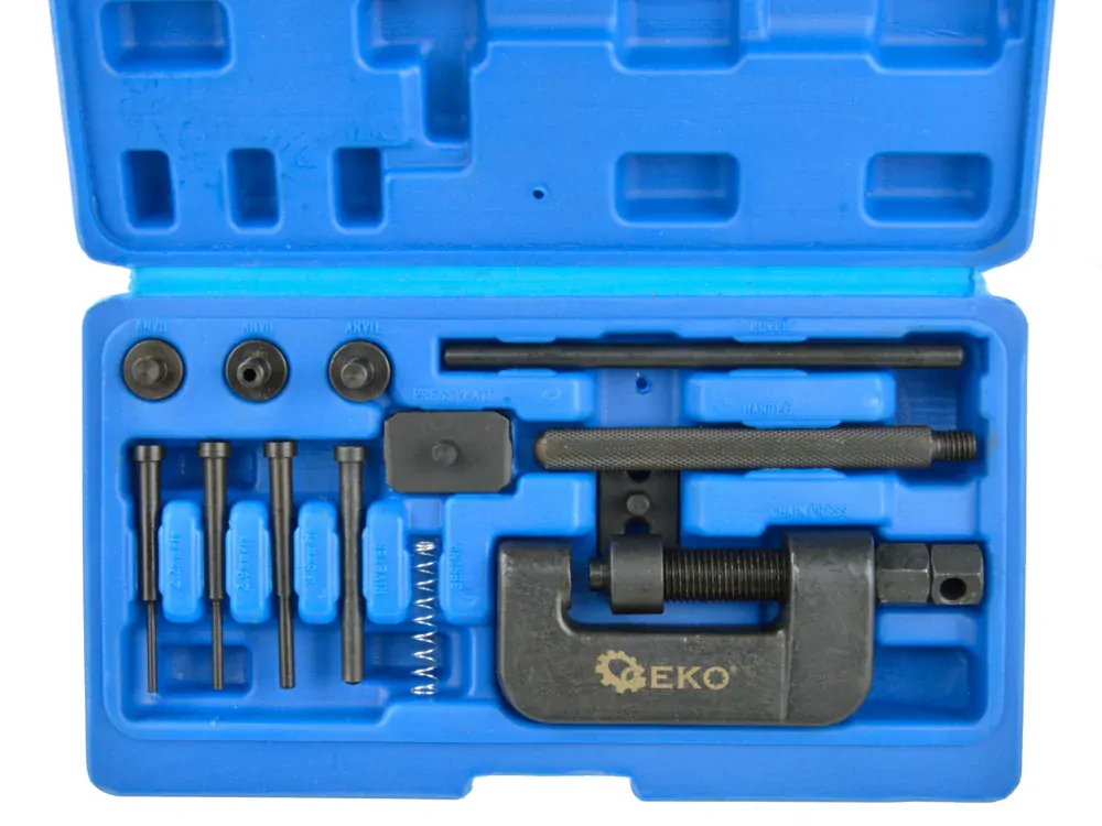 GEKO G02682 Nitovačka na motocyklové reťaze, oprava reťazí