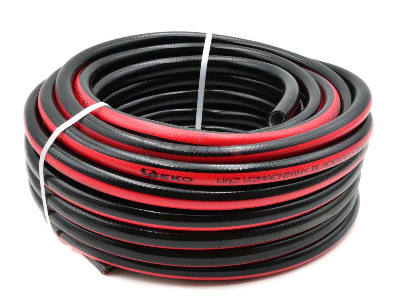 Geko G73693 Záhradná hadica vystužená BLACK & RED 1/2 "30m na vodu 4-vrstvová
