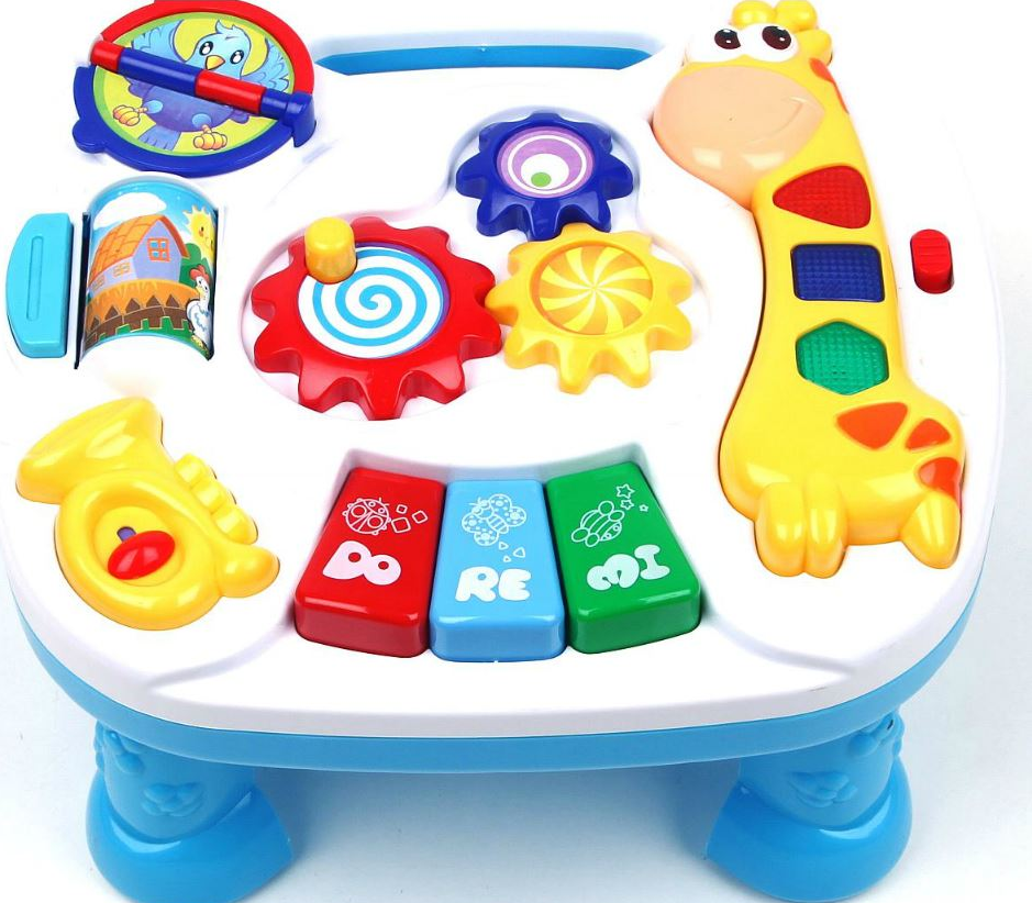 PLF 3851 INTERAKTÍVNY STOLÍK STôL HRAČKA PRE DETI žirafa