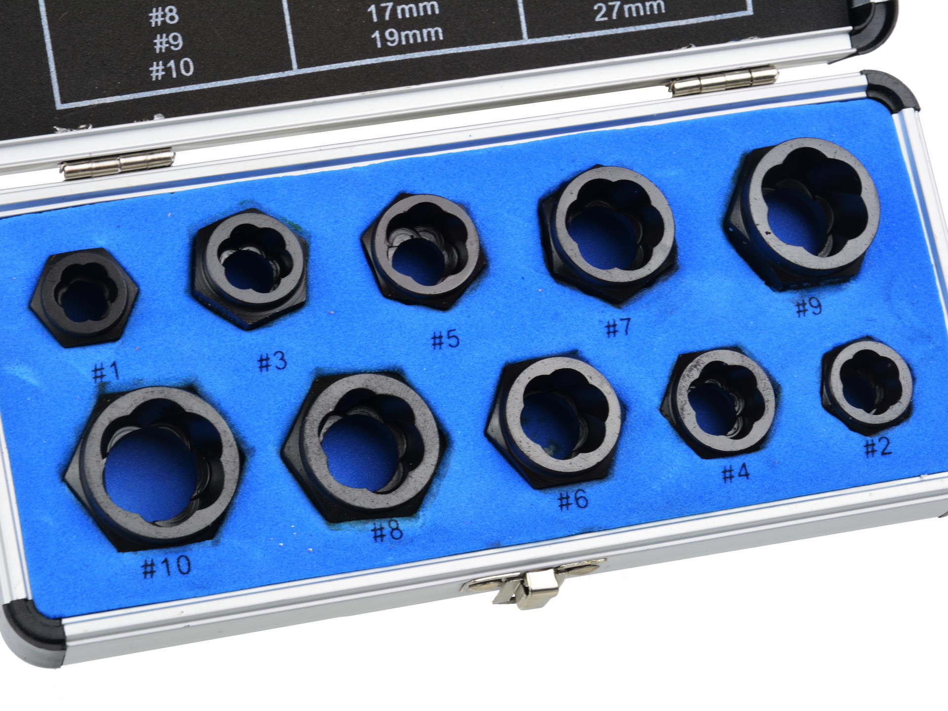 Geko G30032 Vyťahovače nástrčné hlavice na poškodené skrutky 10ks