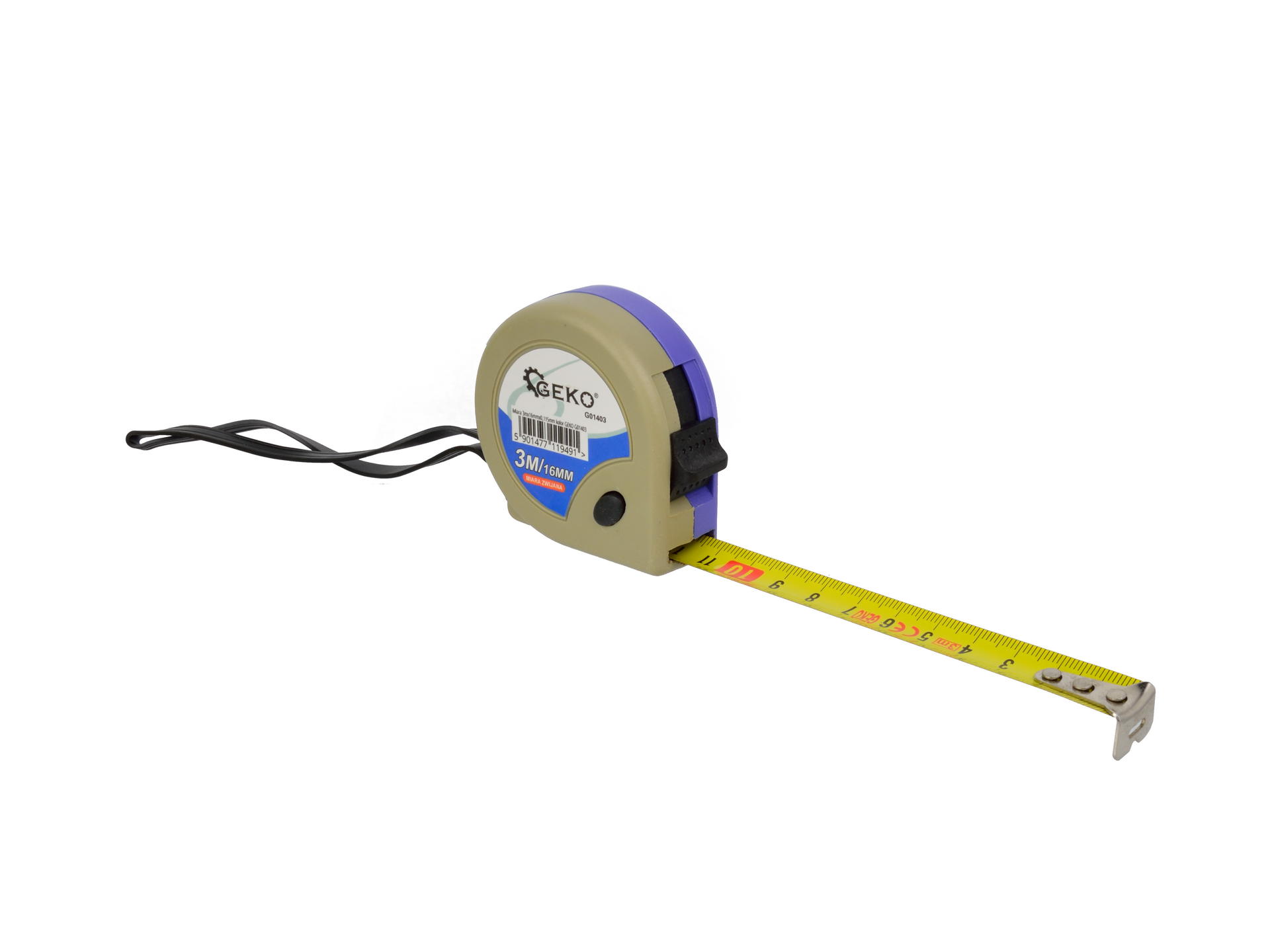 Geko G01403 ZVINOVACÍ METER 3m x 16mm