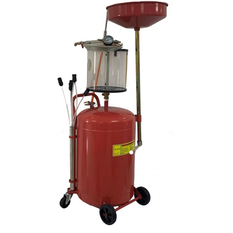 Kraft&Dele KD10520 Pneumatická odsávačka oleja 80L zberná nádoba na olej + 6 hadičiek