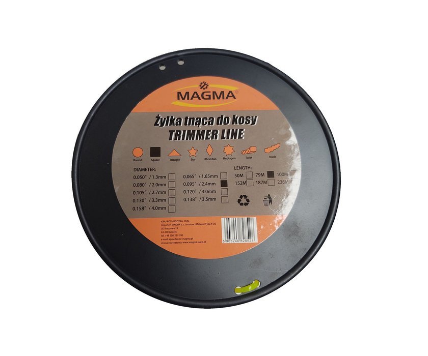 MAGMA Struna pre krovinorez, vyžínač TRIMMER LINE 2,4mm x 79m