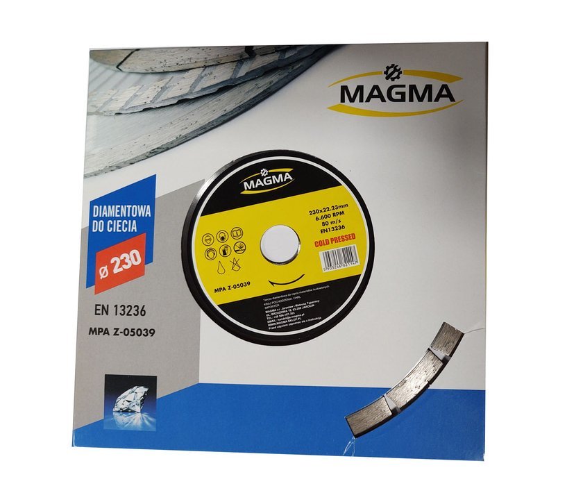 MAGMA COLD Diamantový kotúč 230mm x 22,2mm
