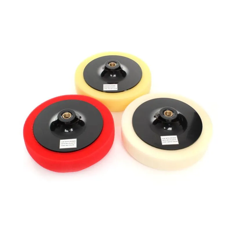 Kraft&Dele KD1598 Leštiaca špongia kotúč, žltá M14 180mm 25 kg/m³