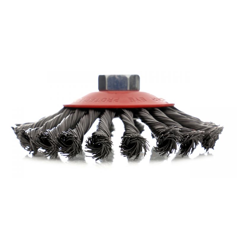 Kraft&Dele KD10985 Rotačná drôtená pletená kefa 4" 100mm M14