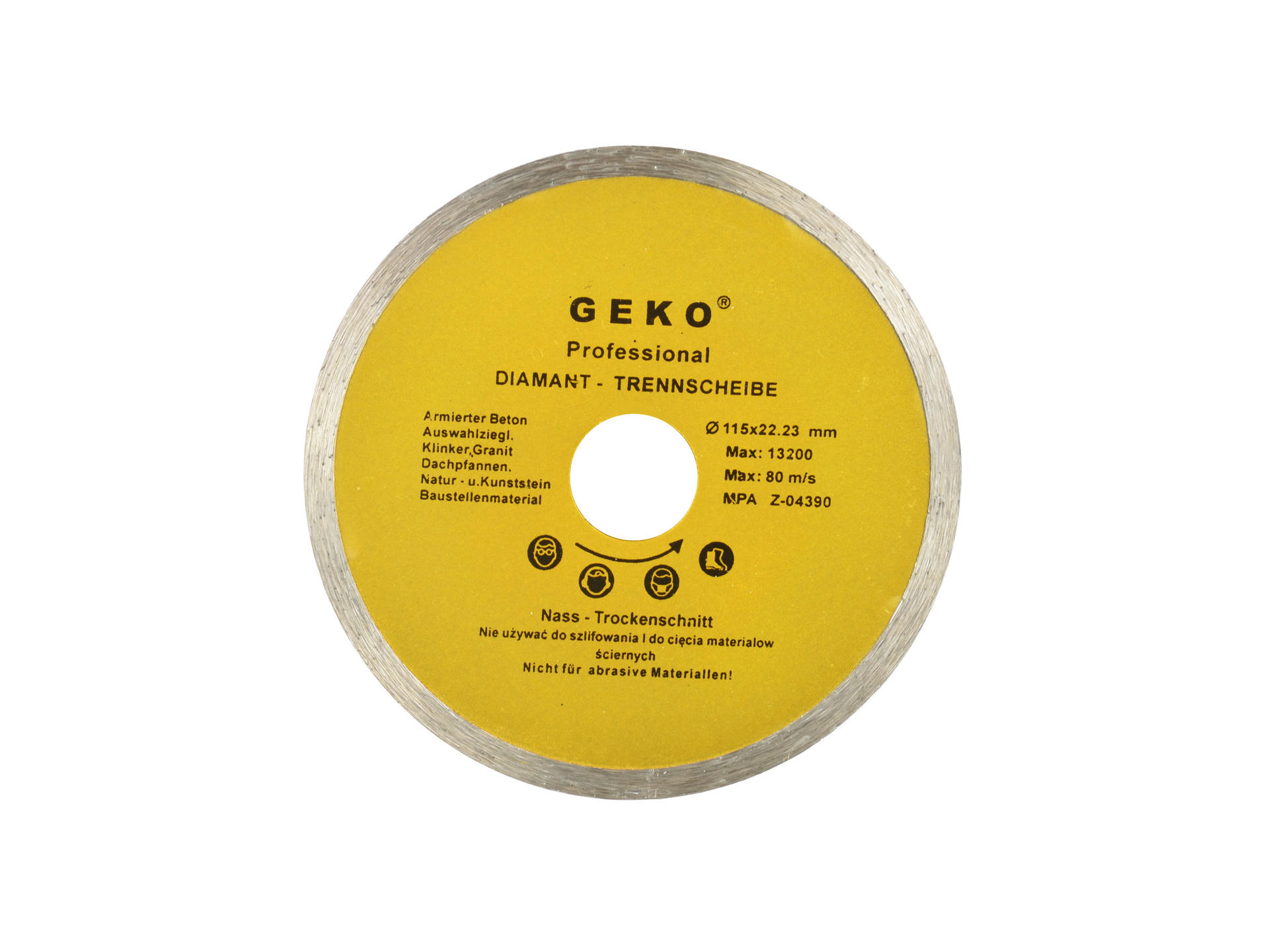Geko G00240 Diamantový kotúč na betón železobetón 115x22,2mm
