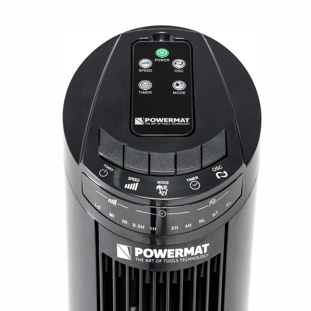 Powermat BLACK TOWER-75 Vežový stĺpový ventilátor 74cm 70W vetrák