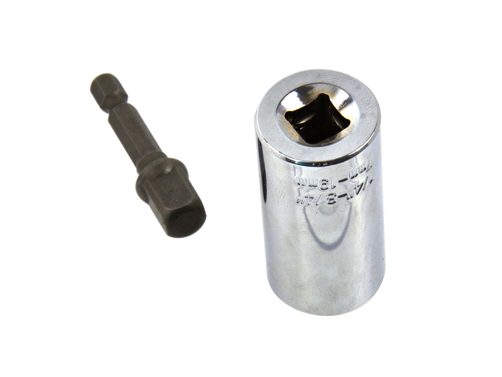 GEKO G15020 Univerzálny nástrčný kľúč 7-19mm na 3/8 s adaptérom 