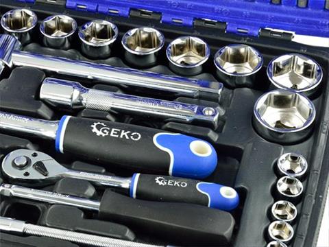 GEKO G10100 Gola sada 94ks 1/4" 1/2" kľúče, nástrčné hlavice, bity, račňa