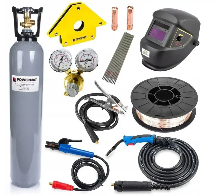 Powermat PM-IMG-230T ZVÁRAČKA zvárací invertor 230A MIG/ MAG/TIG/MMA zvárací kukla SADA