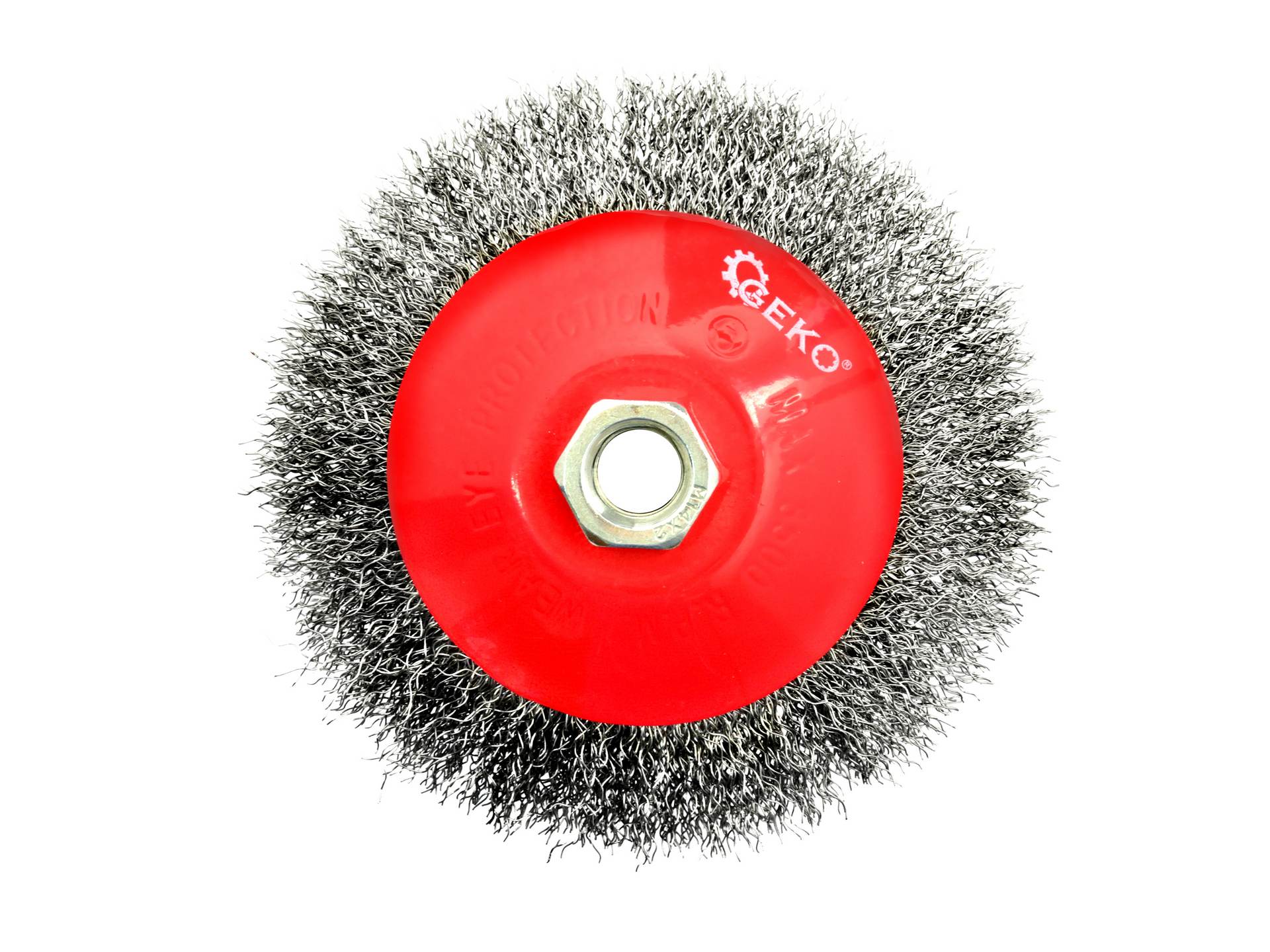 GEKO G00599 Otočná drôtená kefa 125 mm, oceľ M14