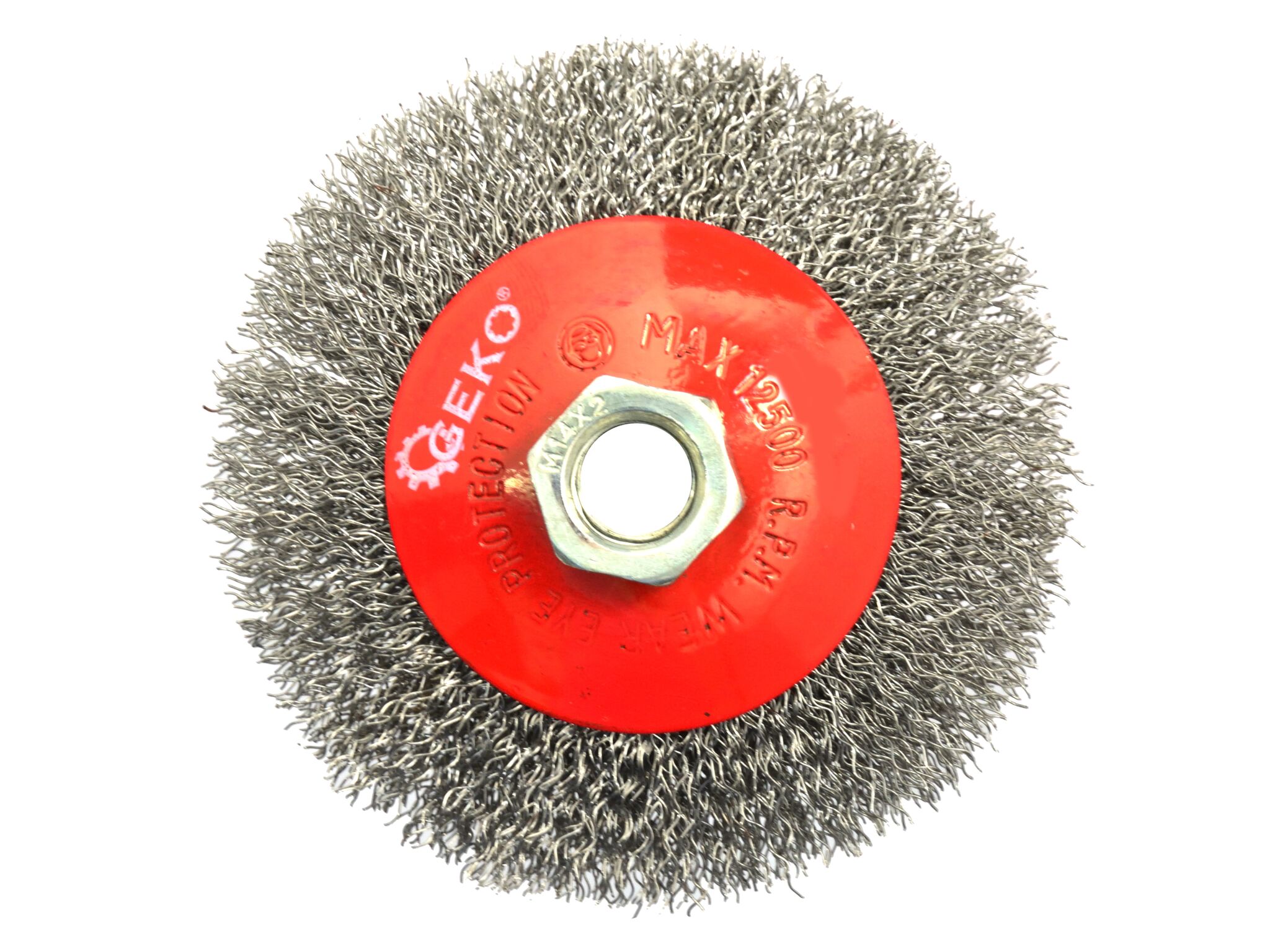 Geko G00597 Drôtená kefa, otočná strana 100 mm, oceľ M14