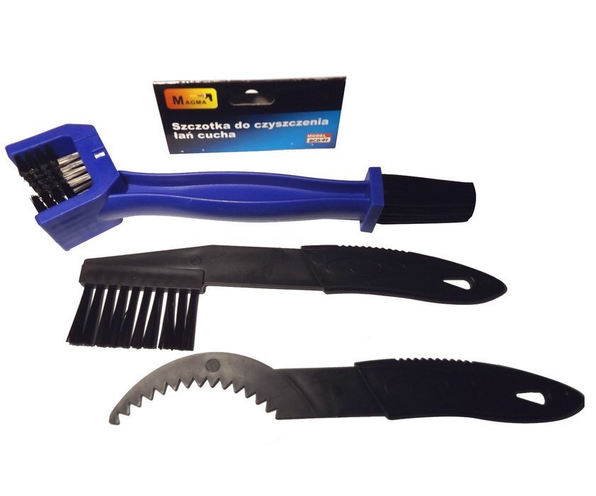 MAGMA BCB-02 Kefy na čistenie reťaze pre motocykle, skútre sada 3ks